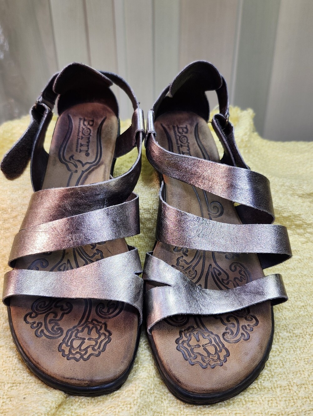 Born Iridescent Bronze Strappy Women's Sandals